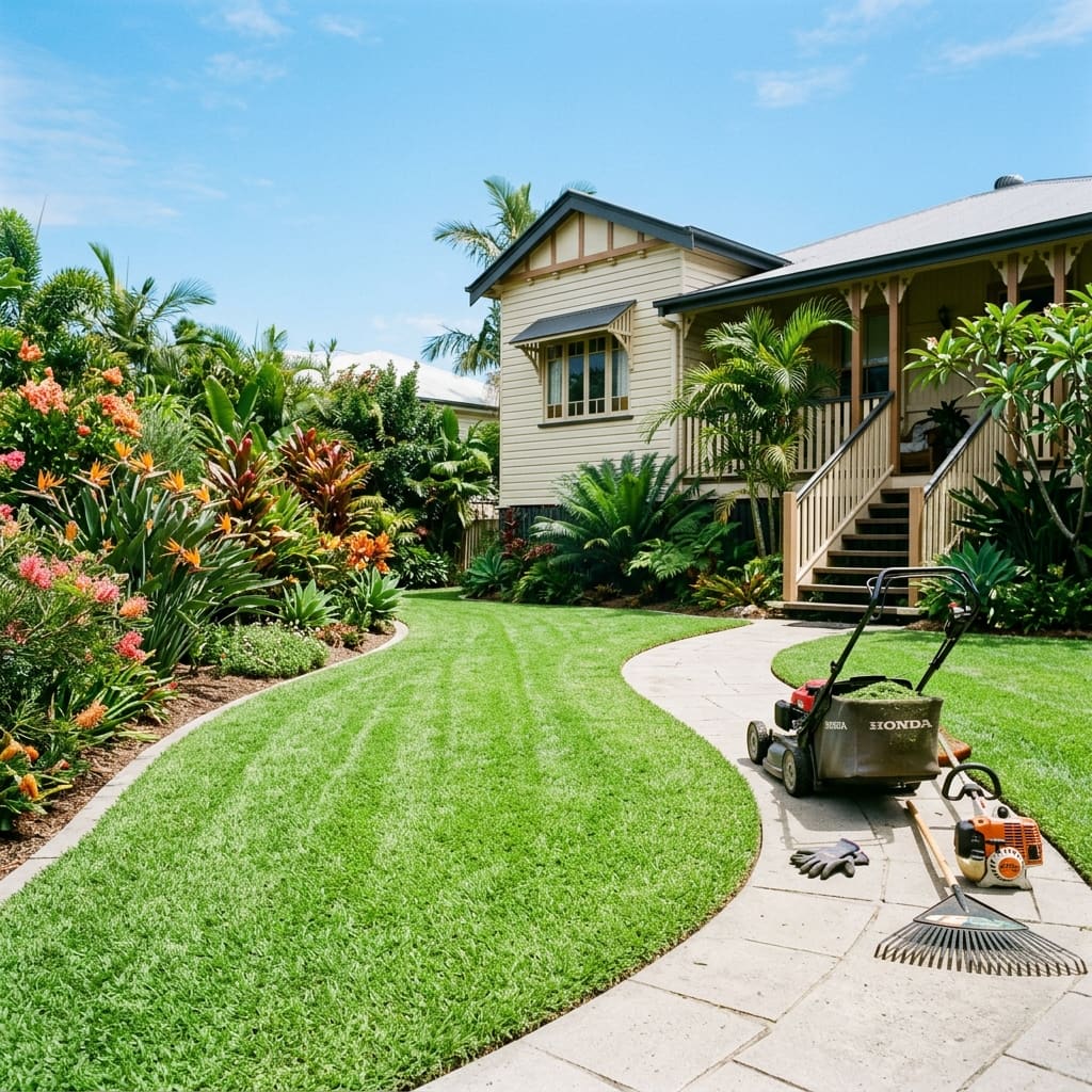 Lawn mowing